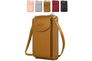 VDSOW Piccolo borsa a tracolla da donna in pelle portafoglio porta Custodia per cellulare con tracolla con fessura per carte, borse a tracolla per cellulare Portamonete regalo per ragazze festa della mamma