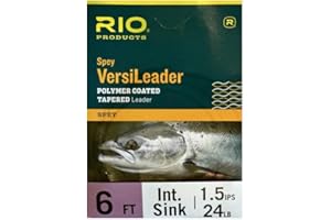 RIO BRANDS RIO Fly Fishing Short Spay 6' Sinking 5Ips Fishing Tackle, Clear