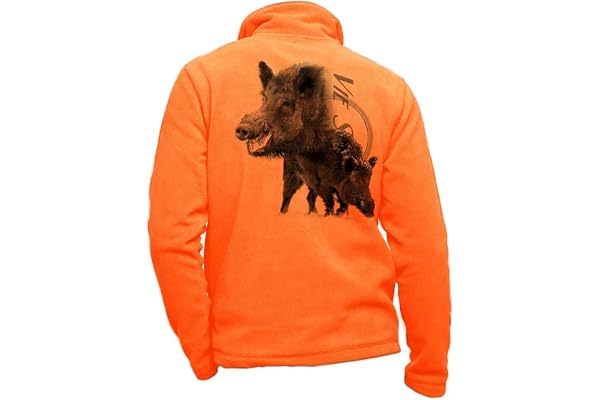 Pets-easy Veste Polaire Sanglier - vêtement de Chasse personnalisé gibier