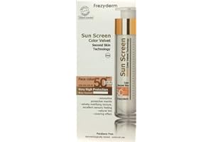 F FREZYDERM DERMOCEUTICALS Frezyderm color velvet 50+ sun screen sunscreen second skin technology, 50ml by FrezyDerm