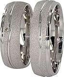 JC SILBER EHERINGE 925 STERLING TRAURINGE MIT ZIRKONIA A04 (PAARPREIS)