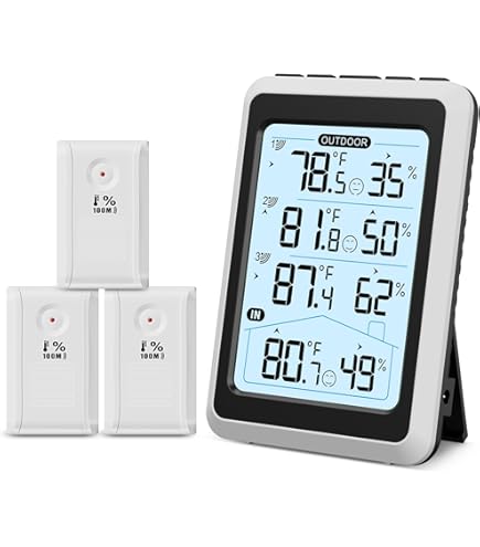 Thermomètre Et Hygromètre D'intérieur Numérique Avec Enregistrements Des Valeurs Maximales Et Minimales De Temperature Et Dhumidite 87757126