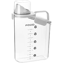 2,5L Vorratsdosen-Set (2 Stück) – Luftdicht, Mit Deckel & Griff, Transparent, Für Reis, Nudeln, Tierfutter & Mehr