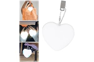 BomKra Luce tascabile a LED, con sensore, torcia elettrica, regalo per donne, mamme, amiche, colleghi, regalo per San Valentino (amore, 1 pc)