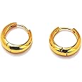MIAMI Jewellery Kaju Bali Salman Khan Ear Rings Gold Hoop Piercing Golden Earrings for Men Boys Boyfriend Mens Stylish (2 PCS) - BALI-150