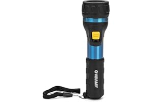 VELAMP Impulse - Torcia LED impermeabile 1W - Impugnatura antiscivolo e laccetto – Alta potenza e resistenza - Per uso esterno ed emergenze - 2 batterie tipo AA