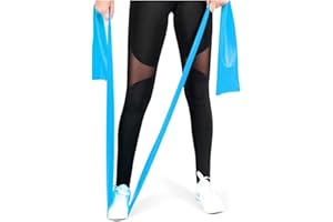 GIMIRO Stretch Belt, Elastic Resistance Band, Pilates Belt, Yoga Band, Flexible Straps for Exercises, Fitness, Training, Weight Loss, Rehabilitation Belt