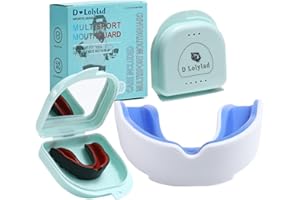 D Lolylad Gum Shield Kids 5-8 Age, Junior Mouth Guard with Case for Rugby, Football, Lacrosse, MMA, Hockey and Martial Arts Boxing Protecting Teeth