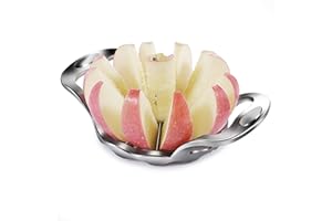 NEWNESS FOCUS ON STAINLESS STEEL Newness Taglia Mele, [12 Lame] Levatorsoli Tagliamela Taglierina Affettatrice Mele e Affetta, Affettatrice Tagliafrutta per mele/pere