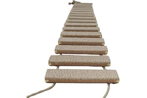 GENÉRICO Puente de Cuerda para Gato – Escalera de sisal para Escalar, Juguete Interactivo, Muebles compactos para Gatos y Gatitos, Uso Interior o Exterior