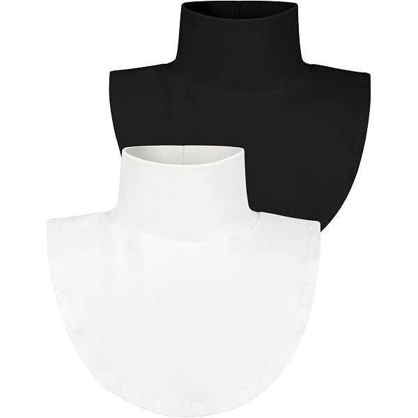 1 Pezzi Colletto Staccabile Donna Camicia, Colletto Camicia Donna, Colletto Finto Inserto Colletto Nero Collo Camicia Finto Mezza Camicia Pizzo Finta Camicia Sotto Camicetta Dickey Risvolto Falso