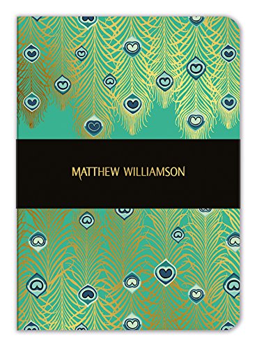 Matthew Williamson Jade Peacock Heart A5 Notebook