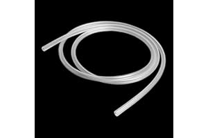 iMeistek Tuyau en plastique transparent de 7 mm x 10 mm de diamètre extérieur - 2 m de long - Tuyau flexible en vinyle PVC de qualité alimentaire pour transfert d'huile, d'eau et d'air