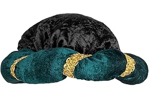 Boland 81032 – Sombrero de Sultán Murad para disfraces de carnaval, gorro de peluche para disfraces de carnaval y fiesta temática, rey árabe, multicolor