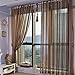 Produktbild BKFF® Europäische Perlenstickerei Voile Cortinas Für das Wohnzimmer Vorhang Tüll Schlafzimmer Balkon Tüll Vorhänge 1 Stk , deep coffee , 3*2.7m