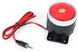 Switian Wired Mini Siren for Home Security Alarm System Horn Siren 120dB (12, Volts)