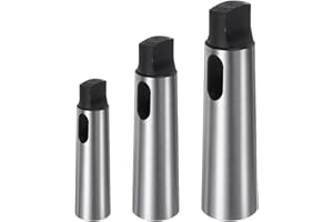 QUARKZMAN 3pz Morse Cono Adattatore Mt2—1、Mt3—2、Mt4—3 Precisione 0.02mm Alto Tenore Carbonio Acciaio Trapano Manicotto Riduzione Trapano Mandrino Manicotto per Tornio Fresatura Parte