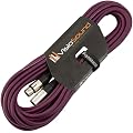 Cordon de raccordement / Microphone principal symétrique / XLR mâle vers femelle / 7 couleurs 10m violet