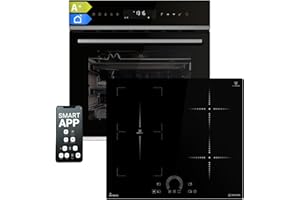 KKT KOLBE | Autarkes Herdset | 60cm Einbaubackofen EB8317HC | 60cm Induktionskochfeld IH85901FZ | Drehspieß | Pizzafunktion | Grill | Umluft | Heißluft | Timer | Air Fry Gitterrost | SET8317HCIH592FZ