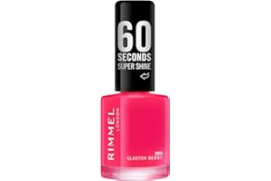 Rimmel London 60 Seconds Super Shine by Rita Ora Nail Polish, 300 Glaston-Berry, 8 ml