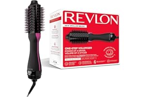 ‎REVLON Revlon Salon One-Step Haartrockner und Volumiser für mittleres bis kurzes Haar (One-Step, 2-in-1-Stylinggerät, IONIC- und CERAMIC-Technologie, mehrere Heizstufen) RVDR5282UKE, Schwarz