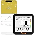 Temtop M10+ Air Quality Monitor Indoor, 6-in-1 CO2, PM2.5, VOC Detection, Smart Temperature & Humidity Sensor, with App Connectivity for Home Air Quality Testing & Analysis