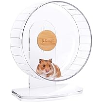 Roue Silencieuse Pour Hamster Et Petits Animaux - Double Roulement - 14x14 Cm - Course Nocturne Sans Bruit