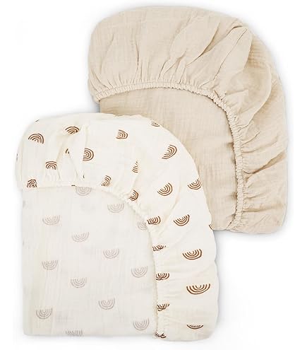 Pack De 2 Draps Bercail BEBICCO 40x80cm - Coton 130g/m² OEKO-TEX - Élastique Tout Autour