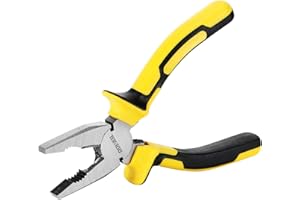 DOWELL Lineman's Zangen-Kombinationszange 7-Zoll-Zange mit Drahtschneider, Nickel-Chrom-Stahlkonstruktion, professioneller Grif