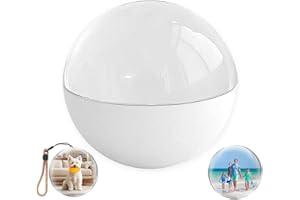 YIOKII Lecteur vidéo boule de cristal de 7 cm compatible WiFi, boule de mémoire 3D, affichage numérique, lampe sphère de mémoire avec son, vidéos et photos téléchargeables, cadeau personnalisé pour