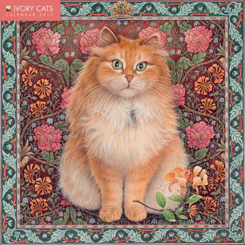 Ivory Cats Wall Calendar 2017