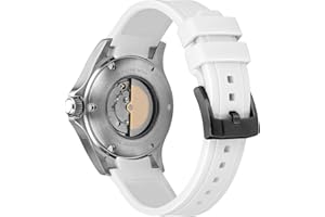 Kai Tian Class 18mm 20mm 21mm 22mm 24mm Bracelet de Montre en Caoutchouc Noble incurvé Bracelet de Montre pour Homme Femme Noir Bleu Marron Rouge Vert Blanc Gris Orange