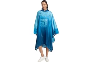 NUUR Regenponcho Damen Unisex Regencape Wasserdicht Festival Regenmantel Wiederverwendbar Rain Poncho Hiking Cycling Outdoor Mehrzweck Regenjacke mit Kapuze