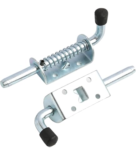 Chiavistello A Molla Acciaio Inox 2 Pezzi - Per Porte Da Giardino, Magazzino, Legno, Scorrevole E Sicuro - Foto 7