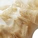 2pcs Infant Baby Girl Kids Headband+Romper Bodysuit Flower Tutu Clothes Set Ivory 9-12 Months
