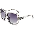 FEISEDY Oversized Sunglasses for Women Square Polarized Sparkling Frame B2289