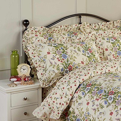 Vantona Country Jessica Floral Print Frill Bedding Duvet Cover 2