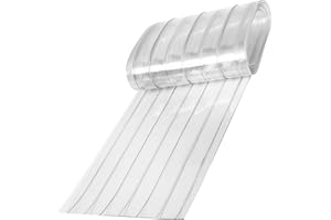 DORCCSI Rabat De Porte De Niche Pour Chien Transparent Résistant Au Froid Rabat De Remplacement Étanche Antistatique Découpable Rideau De Porte En Plastique Bandes De Rideau En Plastique Pour L'hiver 79 X 7