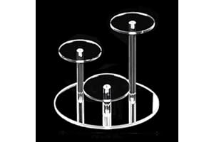 MONGTSAMZ Claires Présentoir Acrylique Transparent Étagère pour Bijoux, Parfum, Gâteau & Donuts - Affichage, 1 Pièce