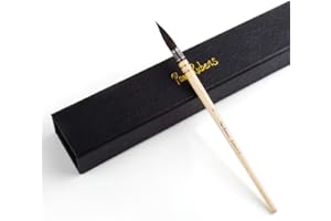 Paul Rubens Professional Watercolour Paint Brushes, Size 4 Wash/Mop Round Squirrel Hair Paint Brush for Art Painting, Fine Detailing, Acrylic, Gouache.
