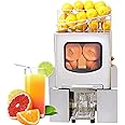REUOO Commercial Orange Juicer Machine, Slow Masticating Juice Extractor, Auto Peeling Electric Citrus Squeezer Maker Machine for Orange, Juice, Grapefruit