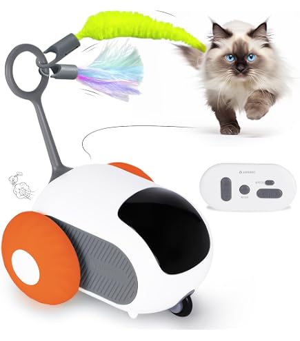 Giocattolo LED Interattivo Per Gatti – Attivato Dal Movimento, 3 Velocità, Batteria 1500 MAh, Angolo Regolabile