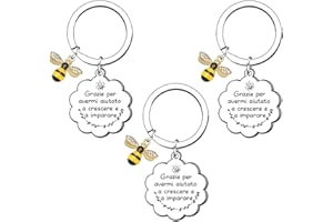 KJKJKJ Regalo Maestre Portachiavi Regalo Maestra portachiavi insegnante fine Anno Regalo Maestra Portachiave Maestre Idee Regalo idee regalo insegnanti Regalo Maestra Asilo Elementare Medie