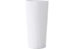 Sogood Lavabo colonne rond blanc vasque sur pied Colossum35 solid surface 45x45x90cm