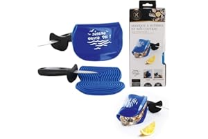 Les Colis Noirs LCN - Manique et Couteau a Huitre - Huître Coquillage Ustensile Cuisine - 872