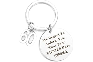 GISHNIA Birthday Gifts for Women Men Keepsake, Birthday Gifts for Her Him,Women Keyring,Presents for Men