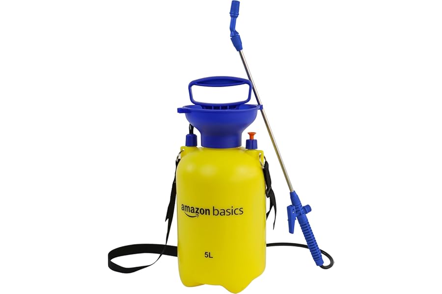 Amazon Basics Pressure Sprayer with Lockable Trigger Mechanism - 5 litres