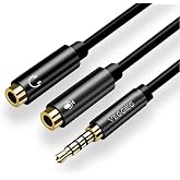 VegGieg 3.5mm Kulaklık ve Mikrofon Birleştirici Y Kablo