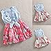 niceEshop(TM) Baby Girl Princess Sleeveless Denim Splice Sun Party Dresses