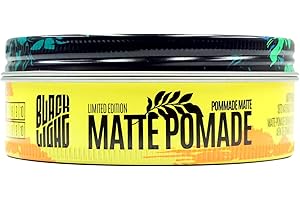 Uppercut Deluxe Matt Pomade - Blacklight Exclusive 100g Hair Pomade, Highland Fragrance with Matte Finish & Orange Fade Design Gifting Tin, Long-lasting Hold Styling for Men